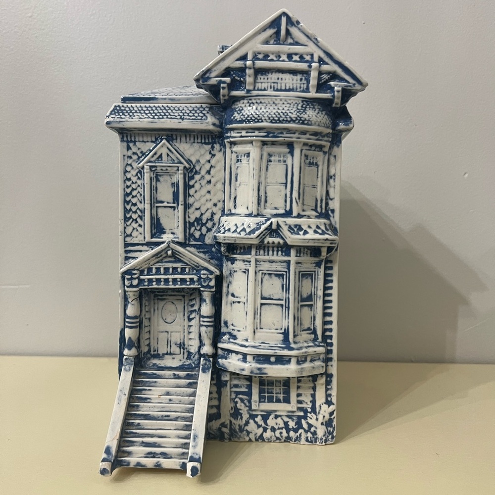 Painted Lady Victorian Home Canister